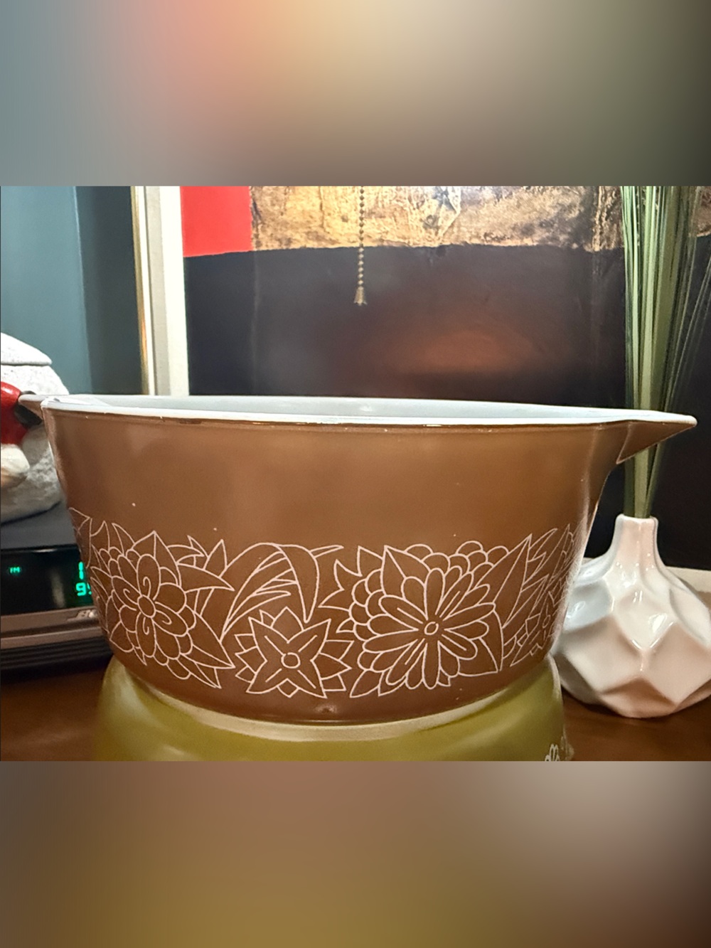 Pyrex Floral Ceramic Mixing Bowl